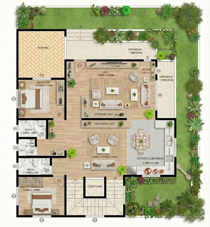create vastu compliant 2d floor plans