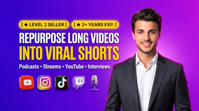 repurpose long videos, podcasts, and youtube videos into shorts