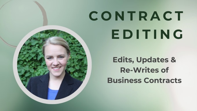 edit and improve any legal contract