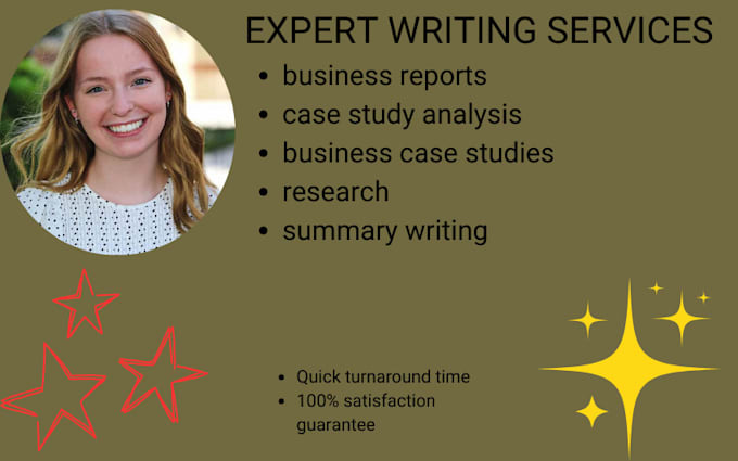 provide data driven business reports and case study research