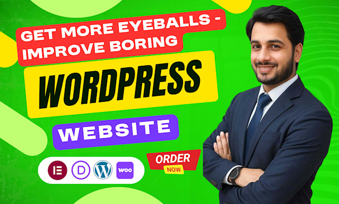 revamp wordpress website, build or rebuild wordpress website, redesign website