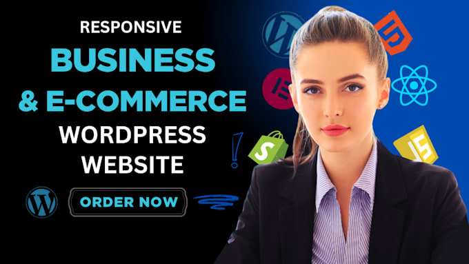 build wordpress ecommerce website, wordpress woocommerce, or an online store