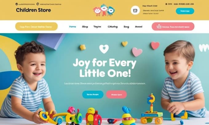 design kindergarten website baby care website baby toys website school website
