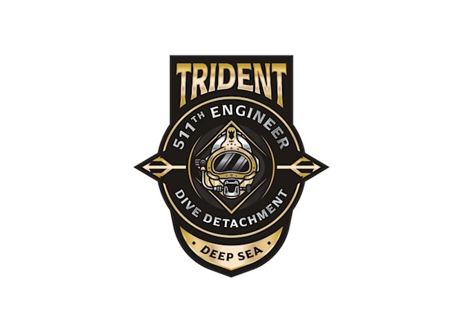 design creative deep sea dive industrial logo