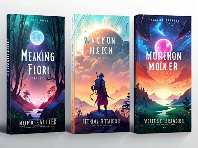 design fantasy, romance and sci fi book covers