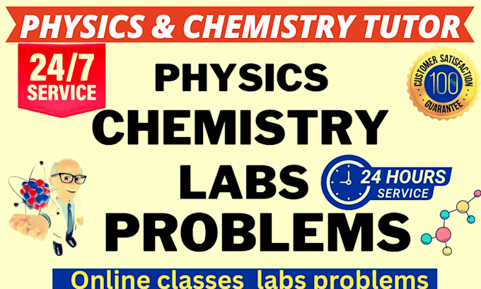help in physics, astronomy, organic, inorganic chemistry, labs and problems