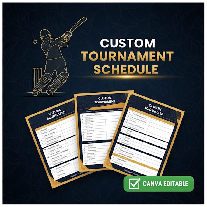 design custom event and tournament schedules editable in canva