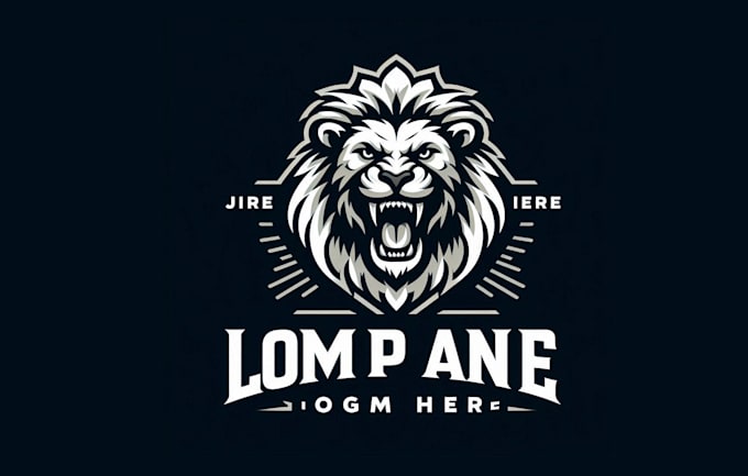 design creative roaring lion logo with satisfaction guaranteed