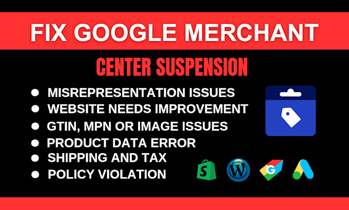 fix google merchant center suspension