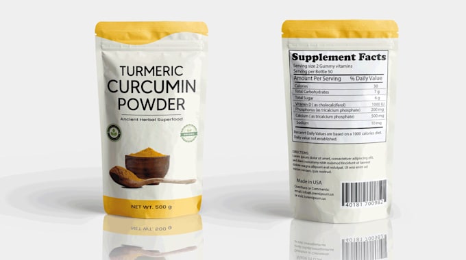 edit, recreate and vectorize your product label design