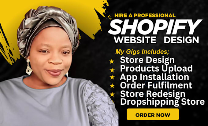 build shopify website, shopify store design, shopify ecommerce or dropshipping