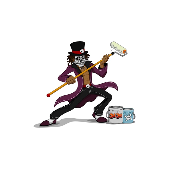 design dead voodoo character logo
