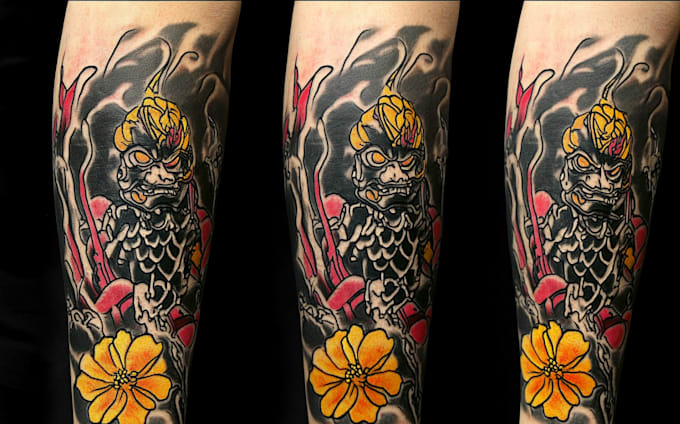 draw amazing japanese oriental tattoo