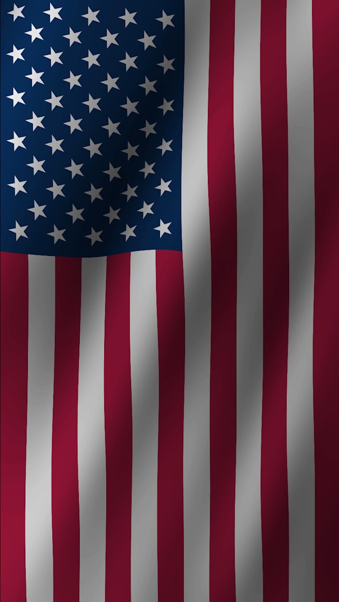 create vertical waving flag animation with your logo, text, or image