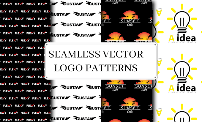 Random Logo Patterns Design beautiful, seamless logo patterns for your brand by Am ...