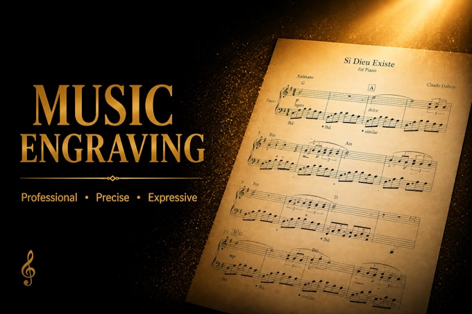 engrave your sheet music