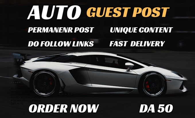 write and submit a guest post on the quality auto blog