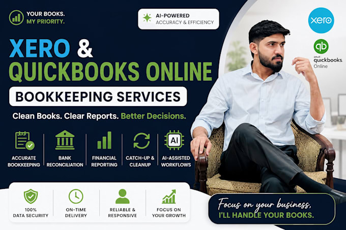 do accounting bookkeeping in xero, qb online