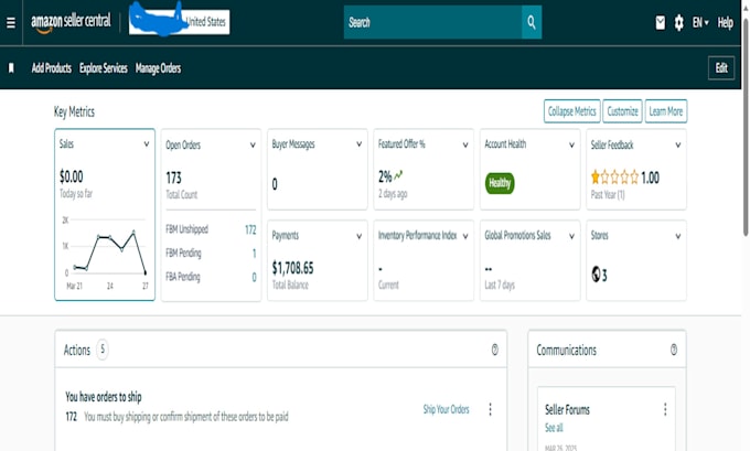 amazon fba VA fbm VA store setup and sales boost