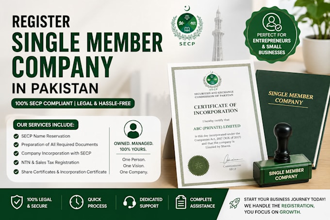 register single member company in pakistan