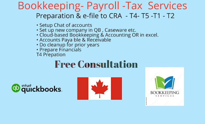 Prepare canada corporate tax t2 personal taxes t1 efile to cra by ...