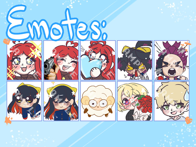 draw a discord or twitch emote for you
