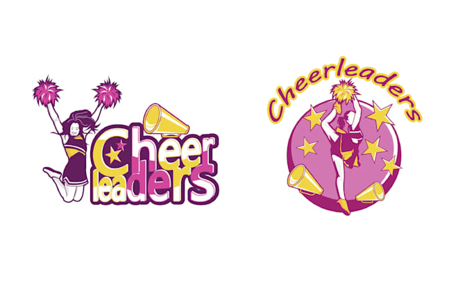 create modern cheerleading dance logo