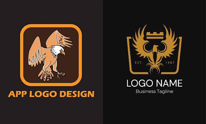 design hand drawn eagle film production logo