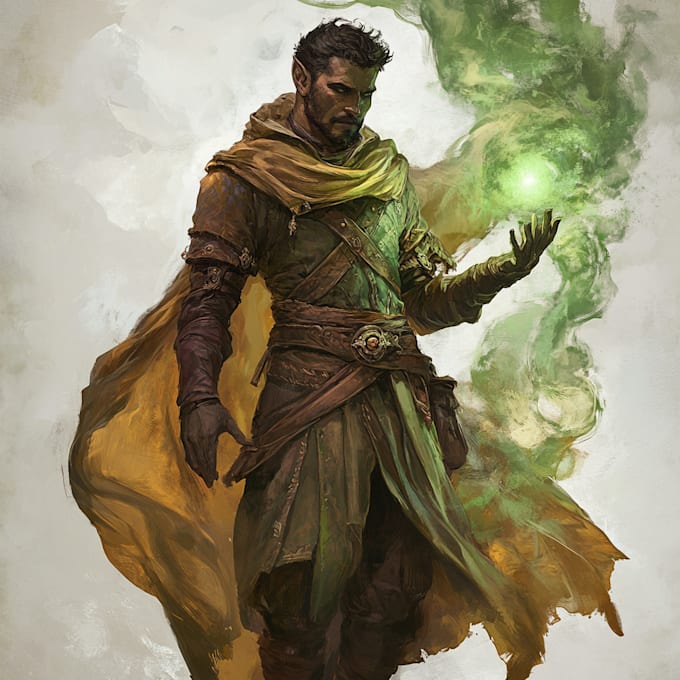 Haz arte de tu personaje de dnd y diseño de personajes de fantasía