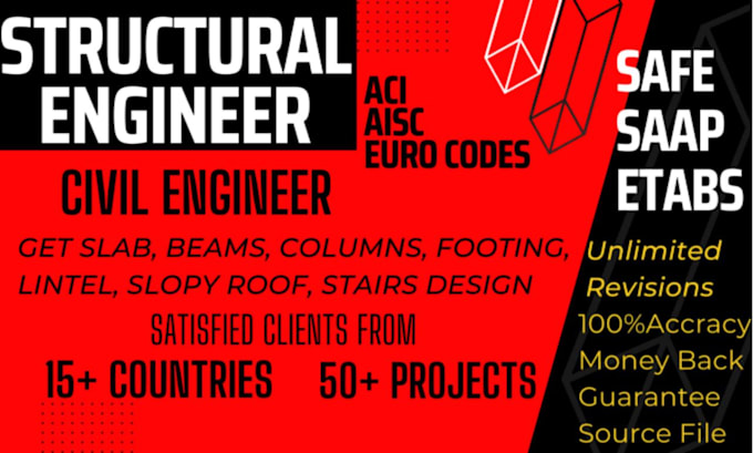 do wood, steel and concrete structural design, structural engineer