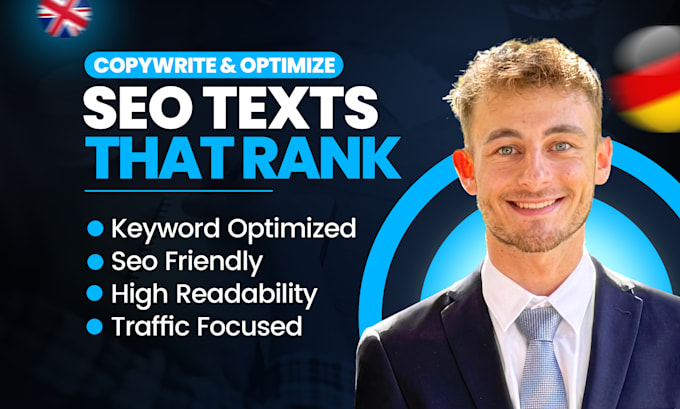 copywrite and optimize a high quality german or english seo text
