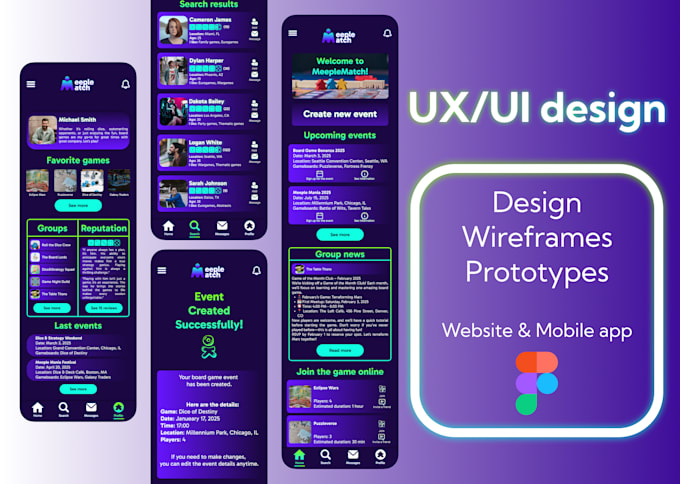 Design a functional ux ui interface for your app or website by Natsign ...