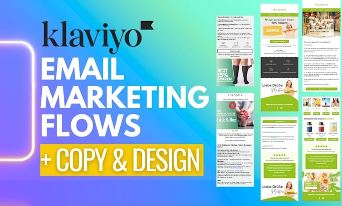 setup converting email flows in klaviyo