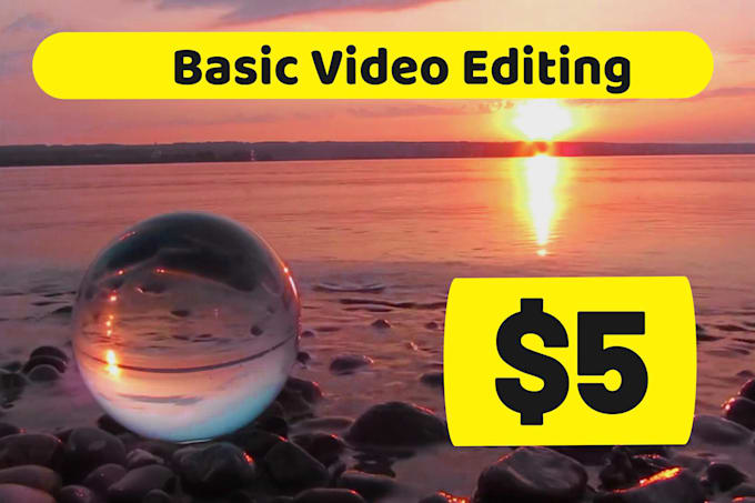professional basic video editing and trim and cut
