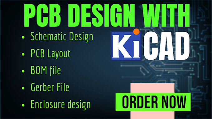 design professional pcb layout, schematic in kicad