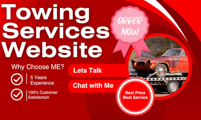 design best vehicle towing website for towing business