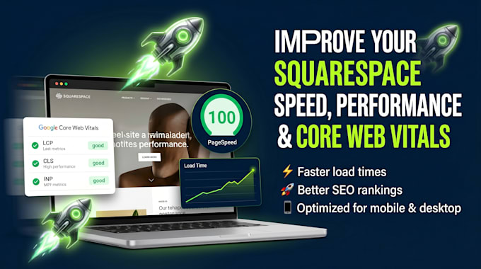 improve your squarespace website speed, performance and core web vitals