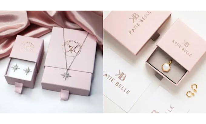 do custom jewelry box, packaging design and product box design