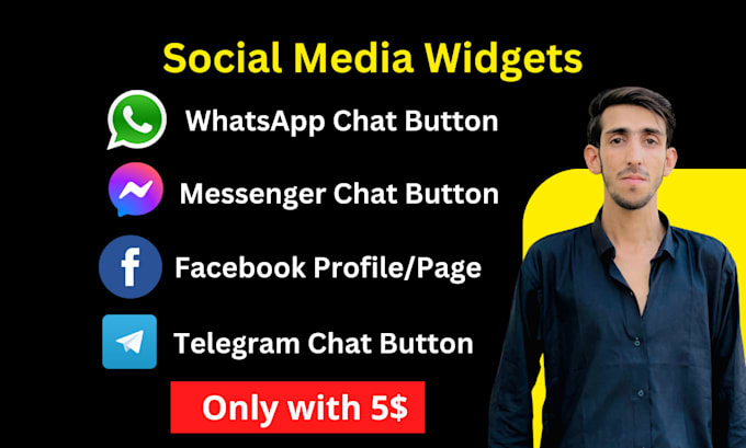 add whatsapp button chat messenger button to website