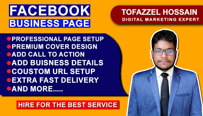 create and professionally set up your facebook business page