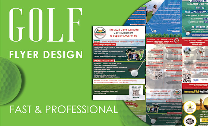 create a custom golf tournament flyer