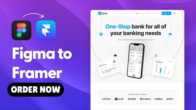 Framer website design and redesign, figma to framer, framer landing ...