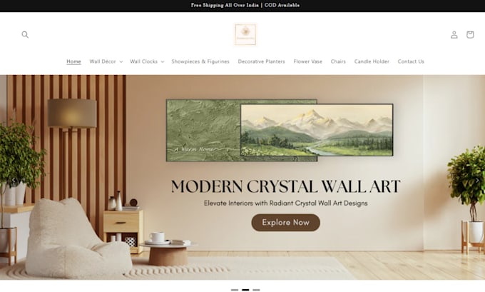 design wall art shopify store print on demand website printable wall art store