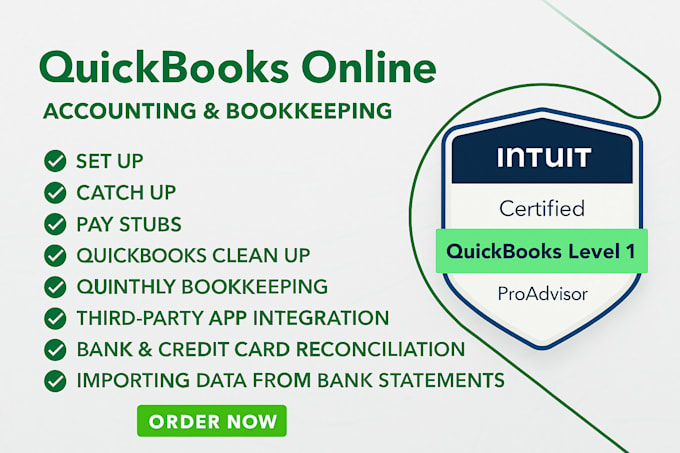 accounting and bookkeeping using quickbooks online