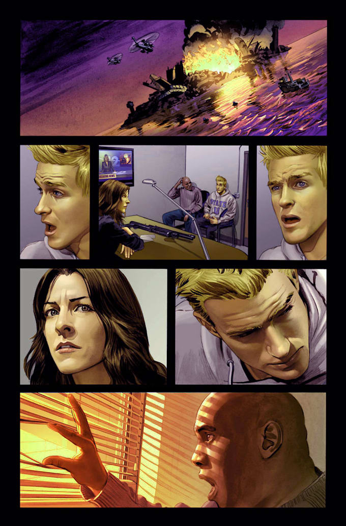 draw comic book cover style
