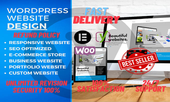 design clean and responsive wordpress website