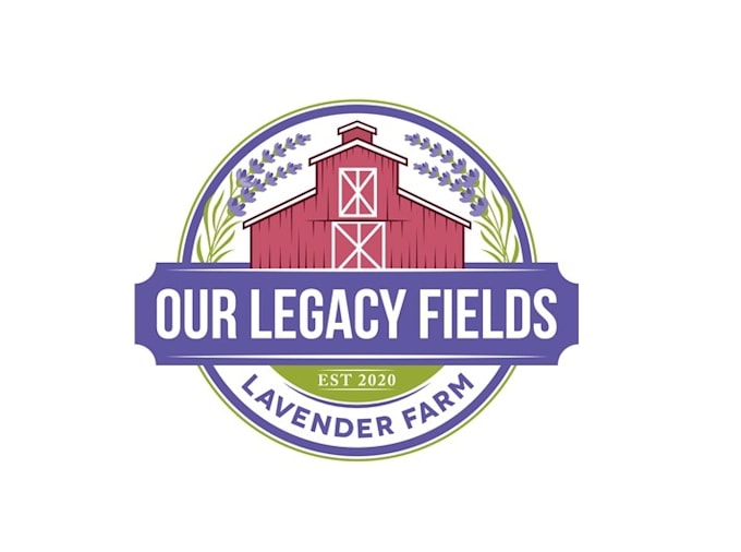 design genuine monogram lavender farm logo