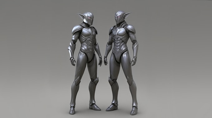 design, sculpt and rig, new and already made 3d models