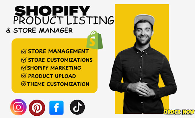 create shopify  product listing store  product optimizing data entry