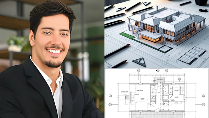 Draw, stamp 2d autocad architectural and construction floor plan mep ...